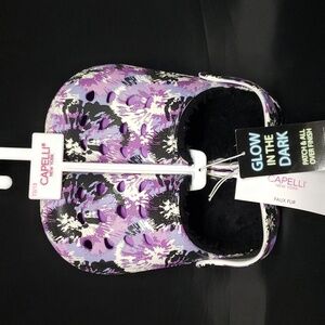 Capelli of New York NWT Glow in the Dark Faux Fur Lined Slip-on Clogs